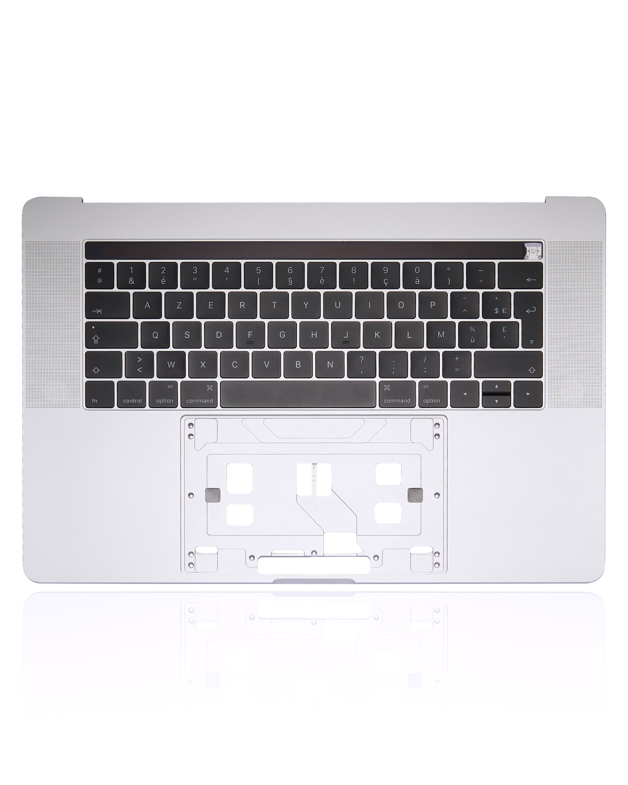 Top Case with Keyboard for MacBook Pro 15" A1707 (2016-2017) (French Keyboard) (Silver)