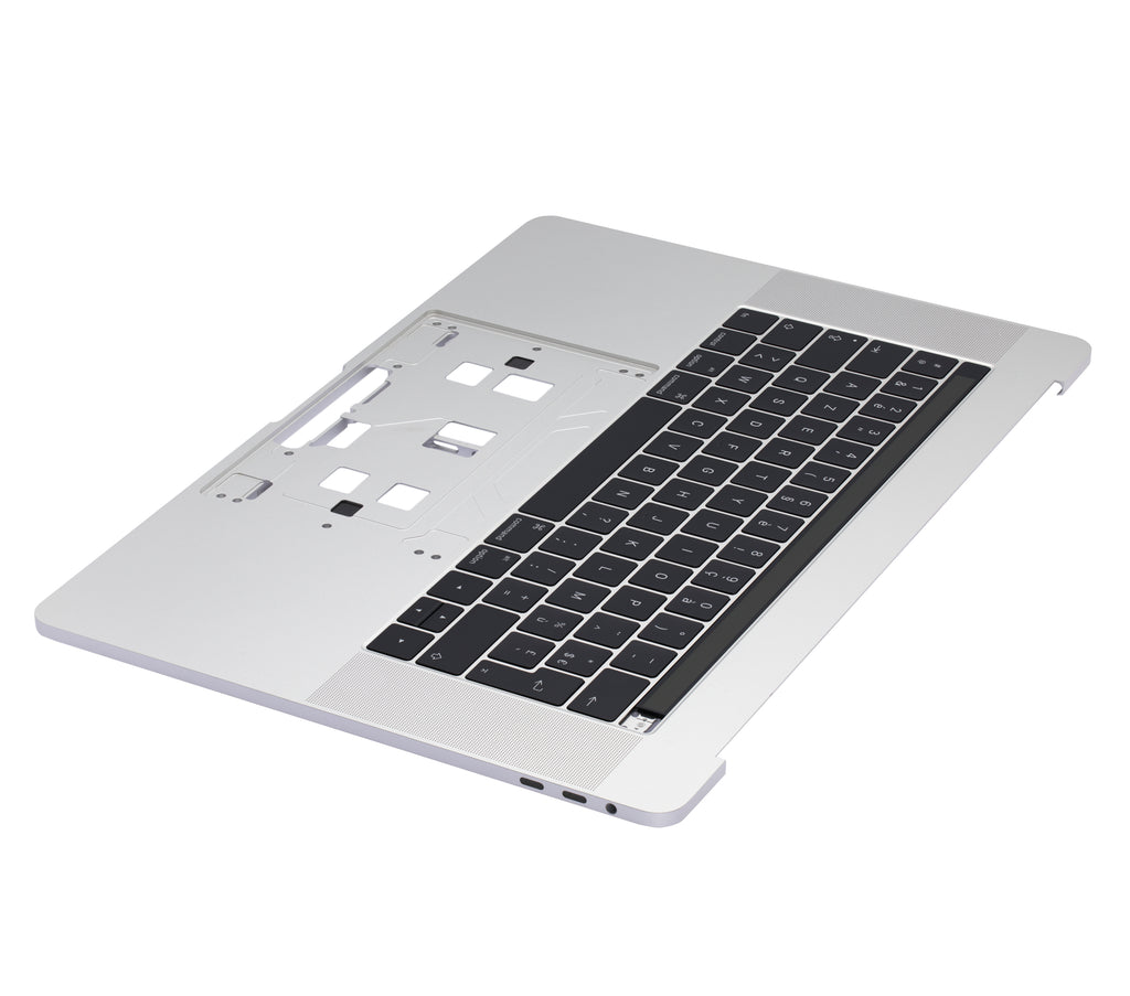Top Case with Keyboard for MacBook Pro 15" A1707 (2016-2017) (French Keyboard) (Silver)