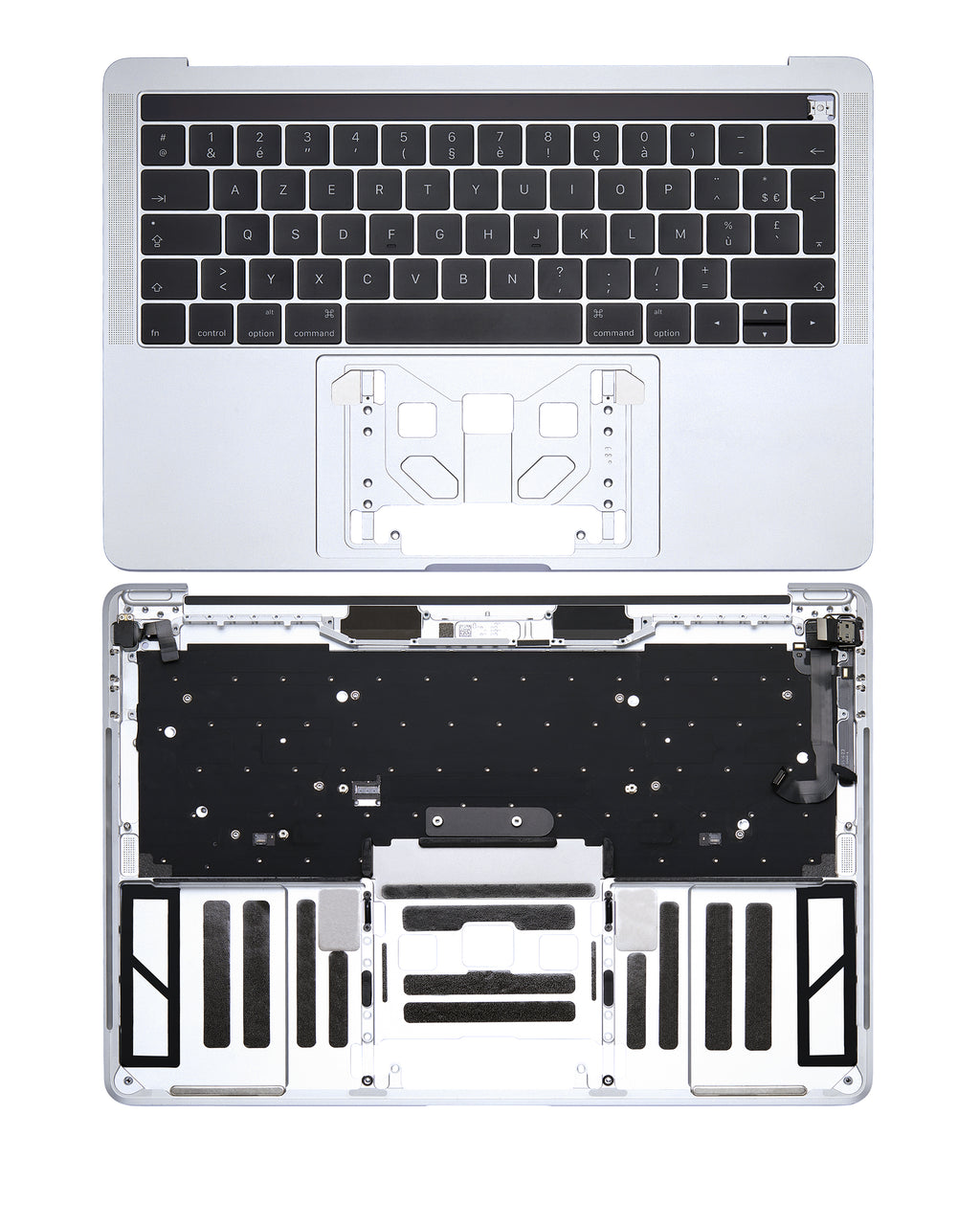 Dachgehäuse mit Tastatur für MacBook Pro 13" A1706 Französisch Silber