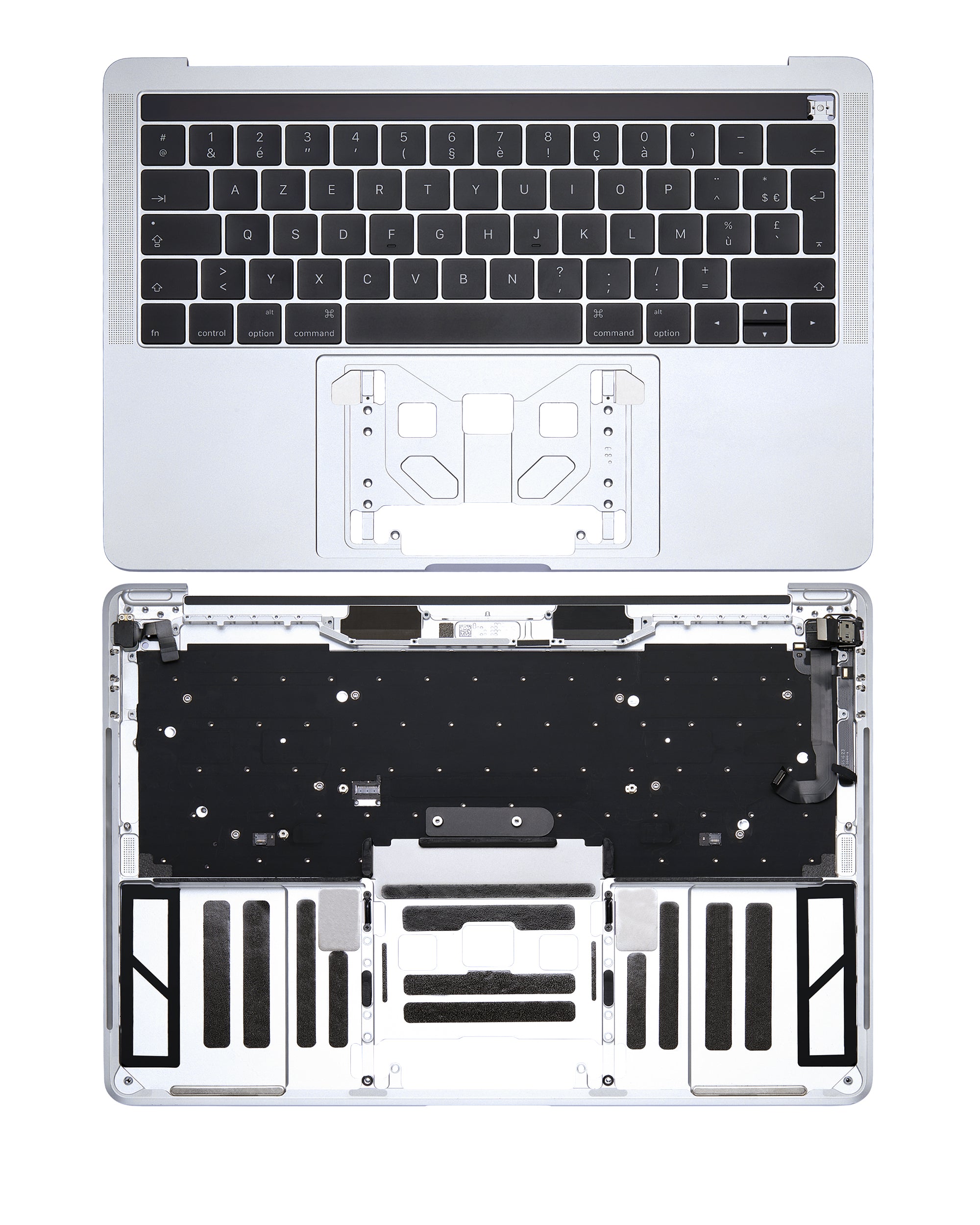 Dachgehäuse mit Tastatur für MacBook Pro 13" A1706 Französisch Silber