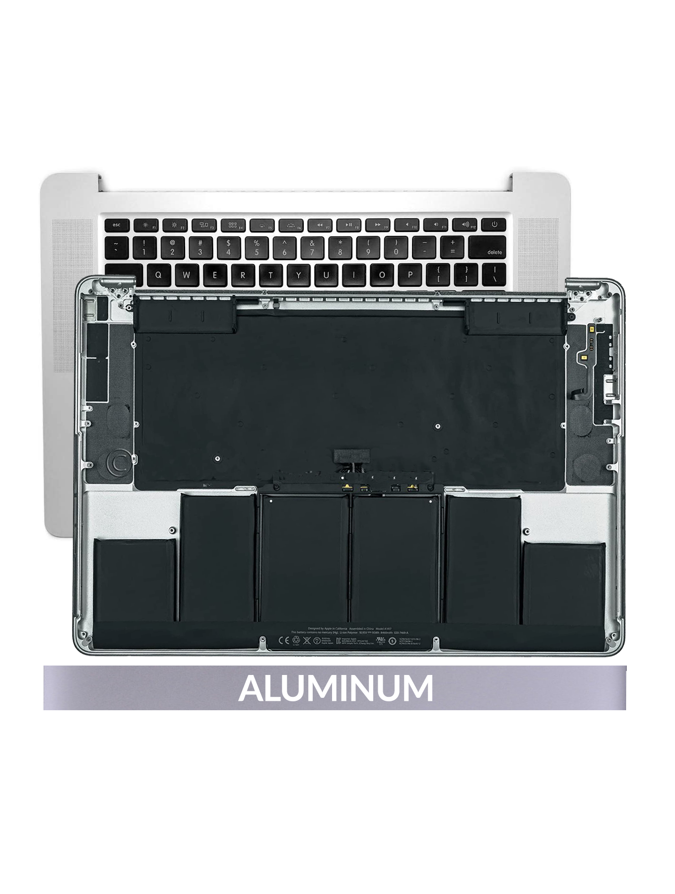 Topcase mit Akku & Tastatur für MacBook Pro 15" A1398 US
