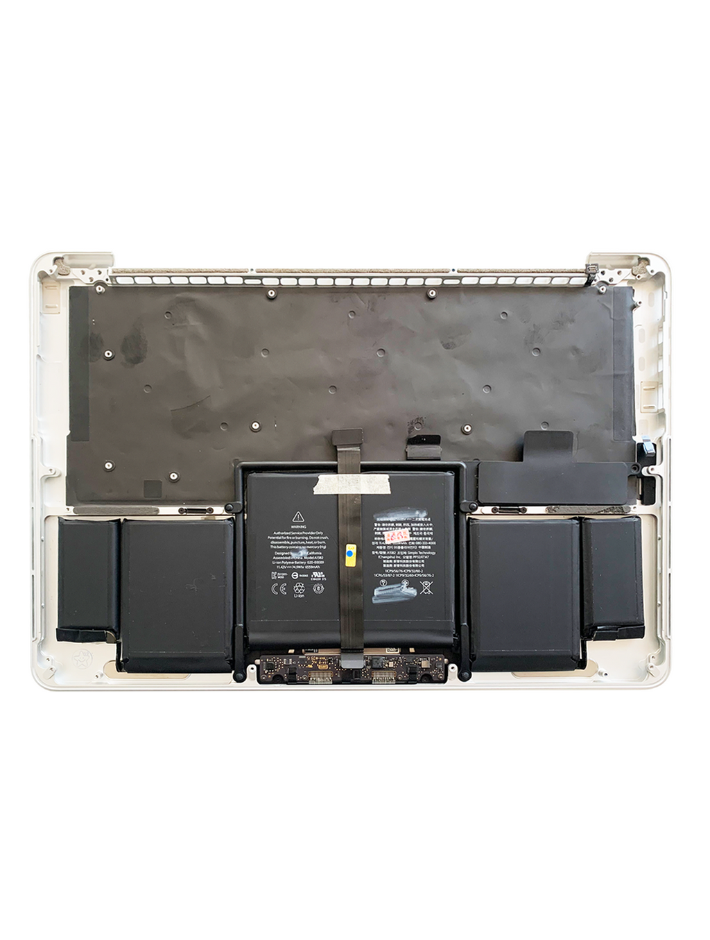 Top Case with Battery and US Keyboard for MacBook Pro 13" A1502 (2015) – OEM Pulled Like New – Silver