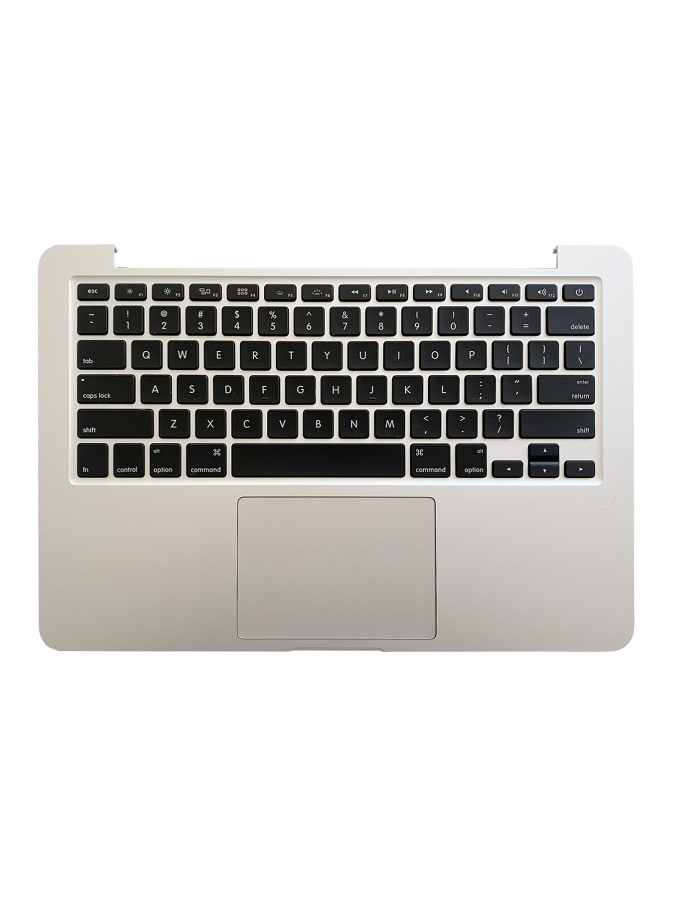 Top Case with Battery and US Keyboard for MacBook Pro 13" A1502 (2015) – OEM Pulled Like New – Silver
