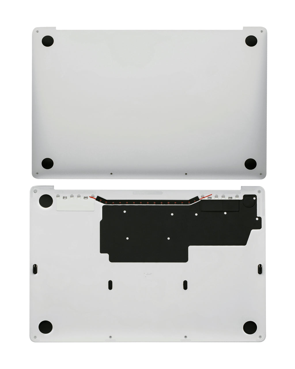 Bottom case for MacBook Pro 13" A1708 (2016-2017) Silver (used OEM removal, Quality B/C)