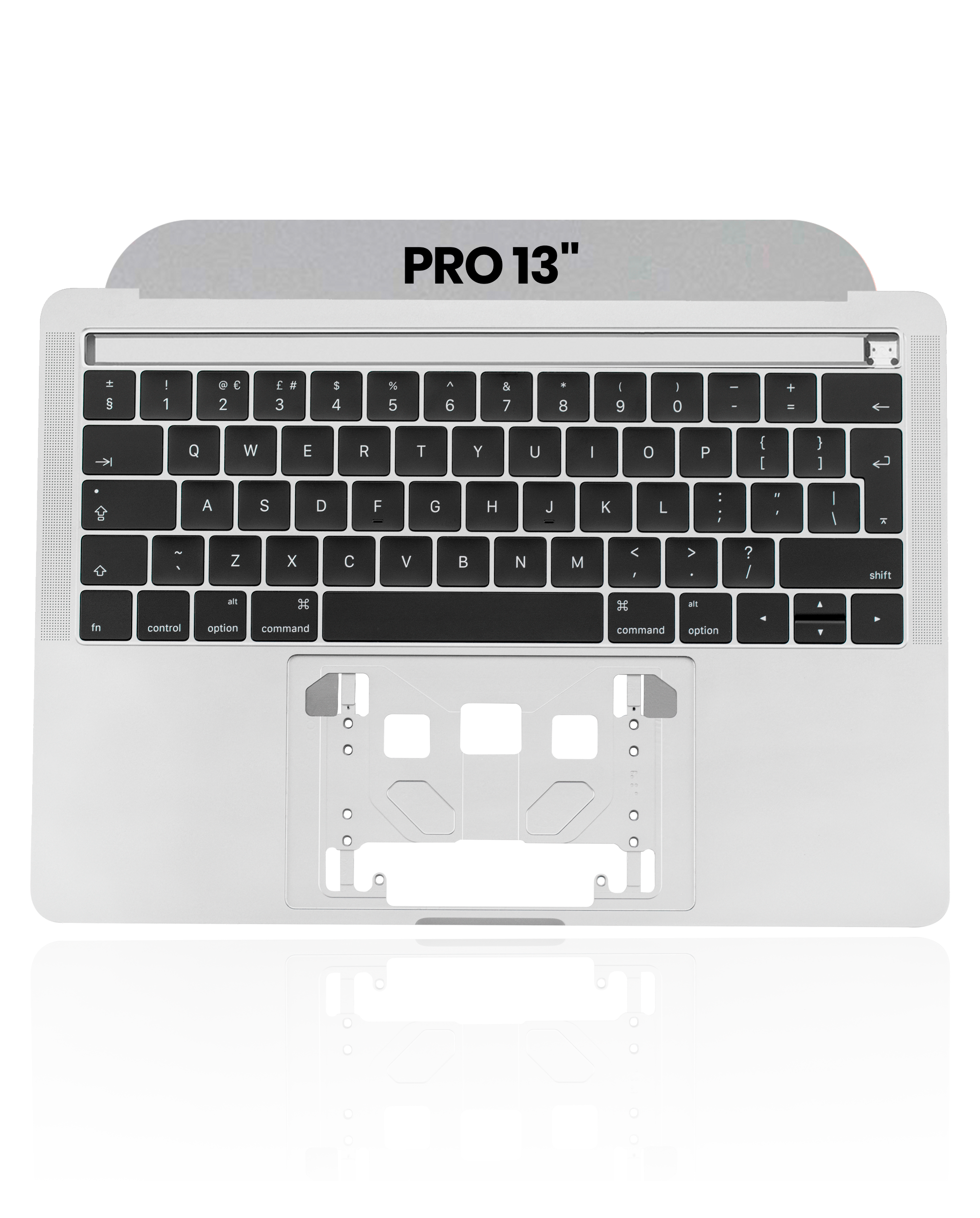 Top Case m. Tastatur MacBook Pro 13" A1989 18-19 UK Gebrauchter Ausbau/Pull New Grau