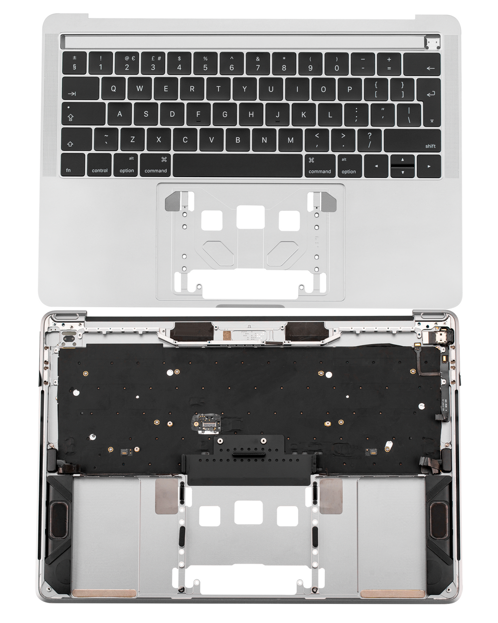 Top Case m. Tastatur MacBook Pro 13" A1989 18-19 UK Gebrauchter Ausbau/Pull New Grau