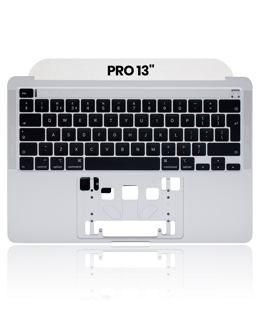 Top Case with Keyboard for MacBook Pro 13" A2289 (2020) (UK Keyboard) (OEM Removal, Grade New) Silver