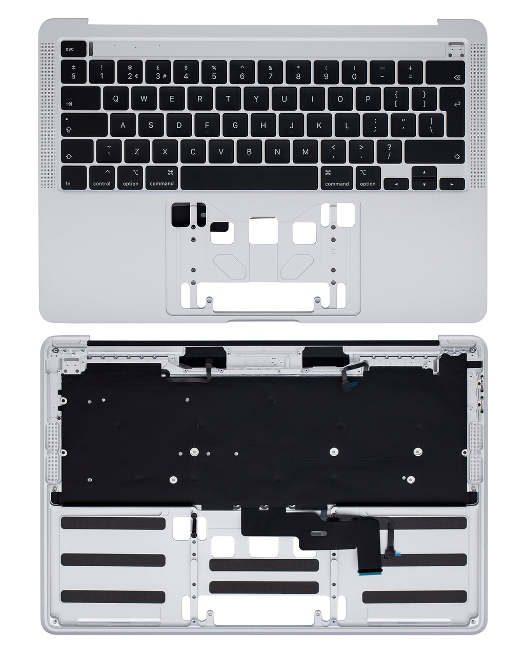 Top Case with Keyboard for MacBook Pro 13" A2289 (2020) (UK Keyboard) (OEM Removal, Grade New) Silver