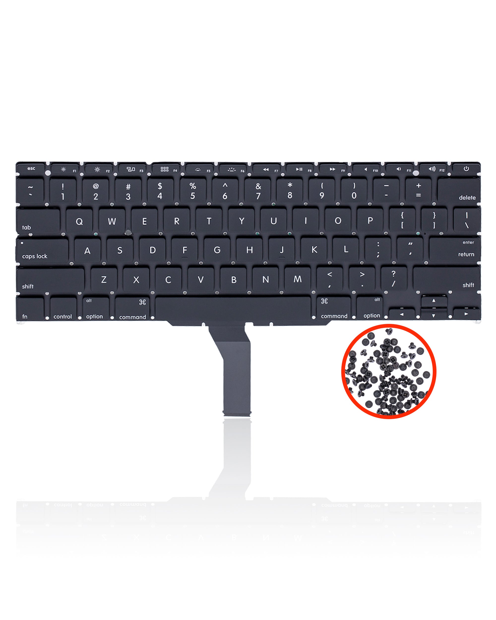 Tastatur beleuchtet US English + Schrauben MacBook Air 11 A1465/A1370