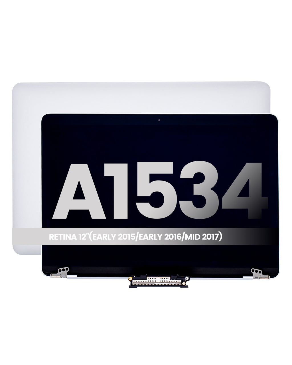 Complete LCD Display Assembly for MacBook 12" A1534 (2015-2017) (Used OEM Pull, B Quality) (Silver)