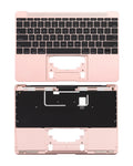 Top Case Tastatur & Mikro für MacBook 12 A1534 (2016-17) OEM Pull Neu Rosegold