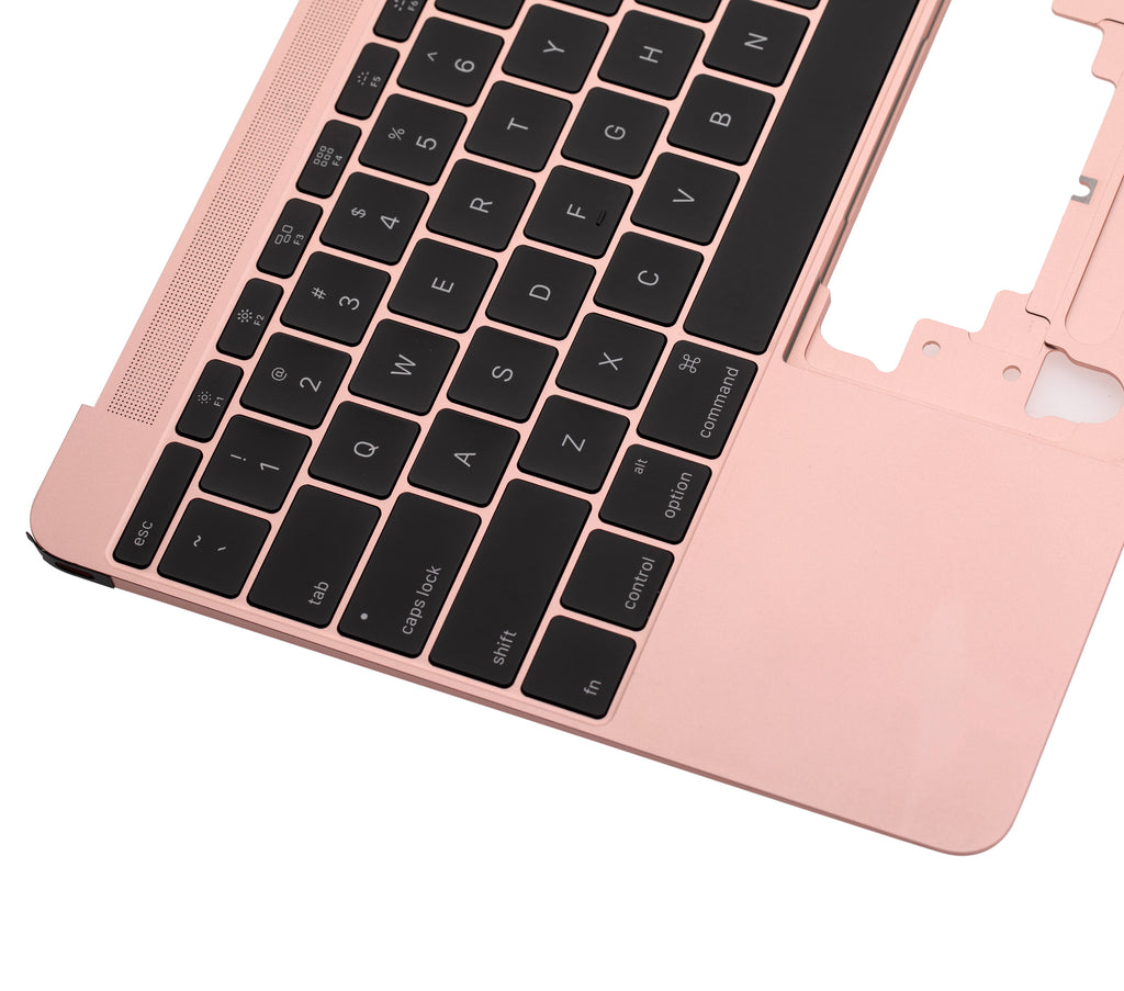 Top Case with Keyboard and Microphone for MacBook 12" A1534 (2016-2017) (US English) (OEM Pull New) (Rose Gold)