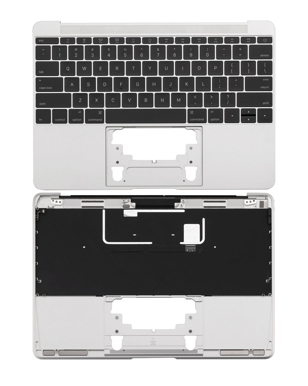 Top Case Tastatur Mikro MacBook 12 A1534 US English Silber (Gebrauchter Ausbau/Pull)