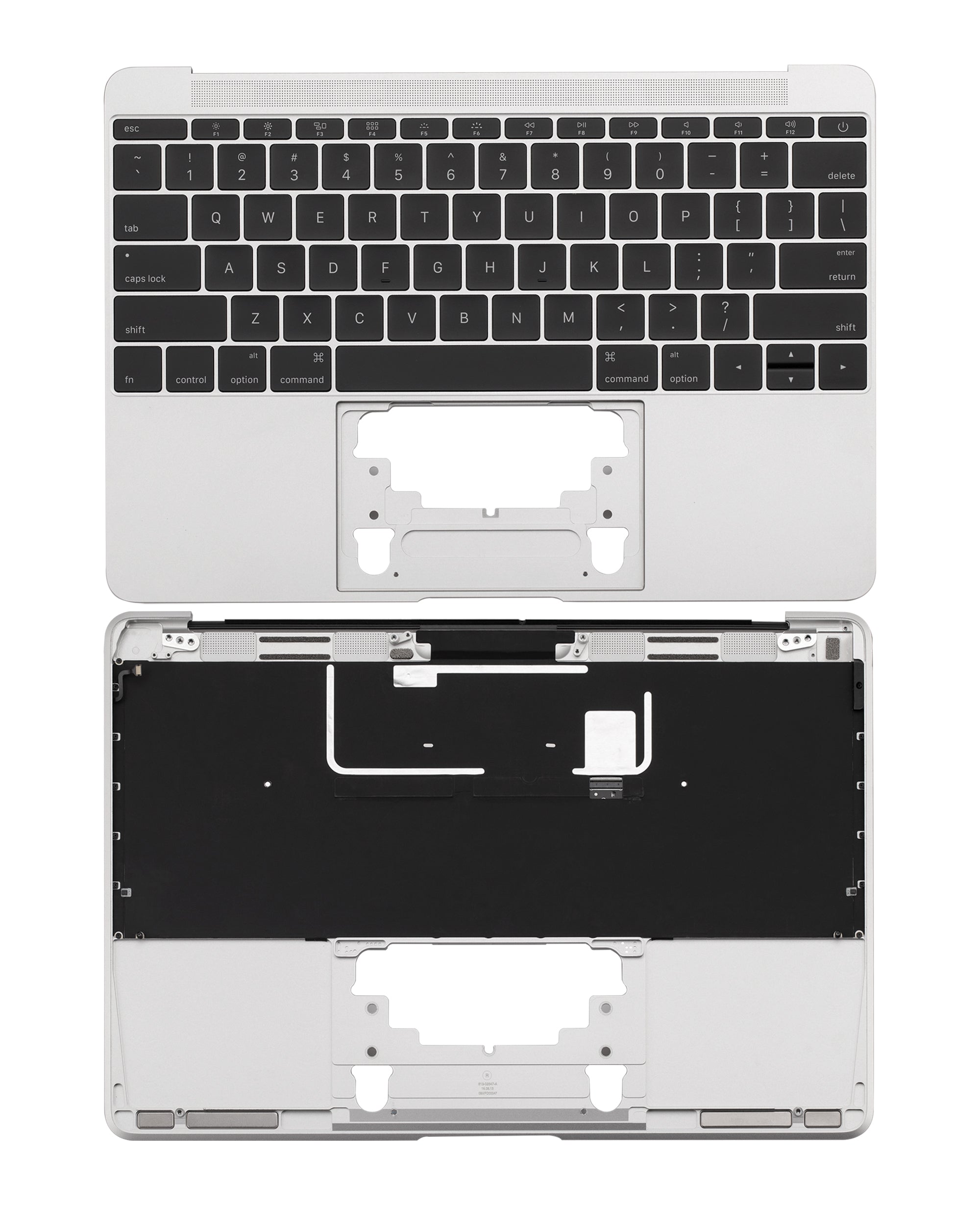 Top Case Tastatur Mikro MacBook 12 A1534 US English Silber (Gebrauchter Ausbau/Pull)