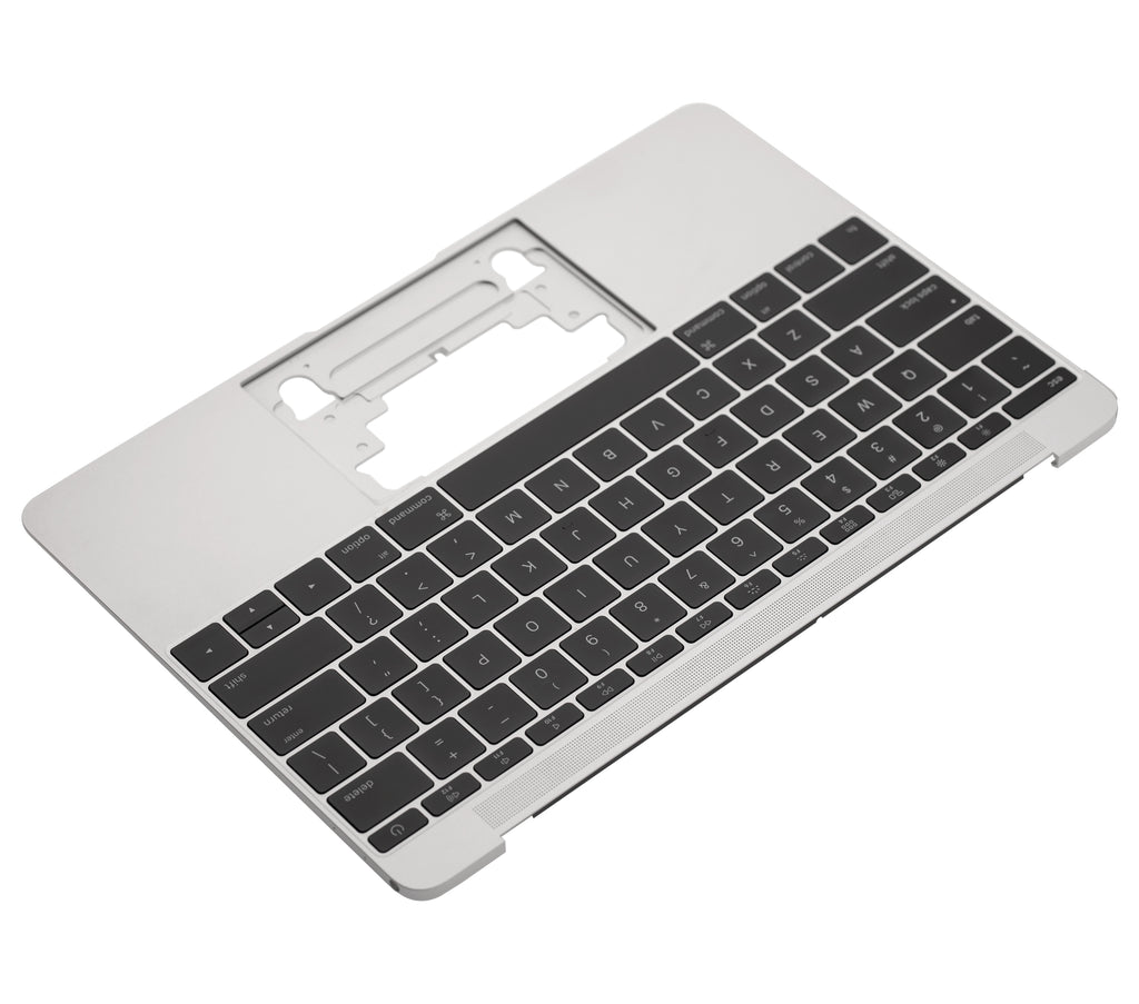 Top Case Tastatur Mikro MacBook 12 A1534 US English Silber (Gebrauchter Ausbau/Pull)