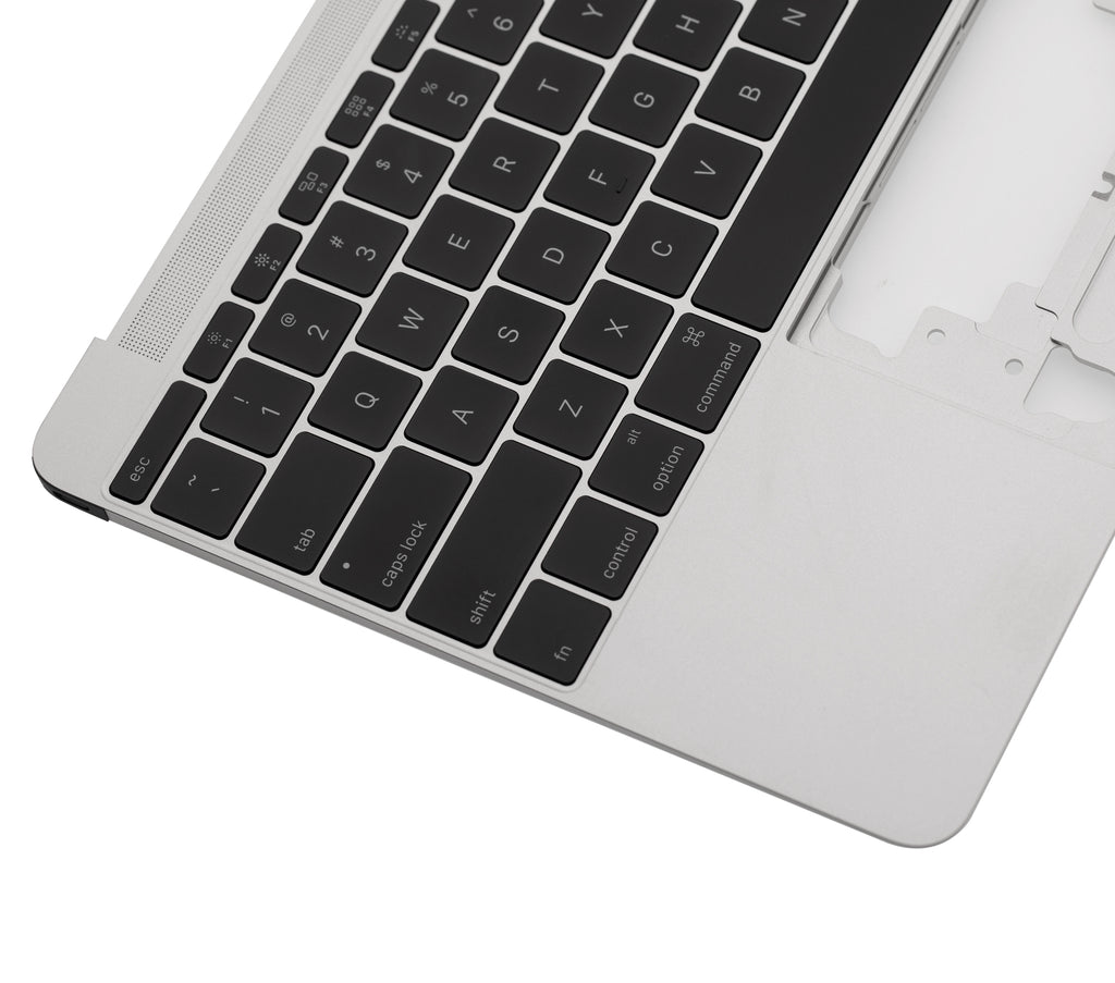Top Case Tastatur Mikro MacBook 12 A1534 US English Silber (Gebrauchter Ausbau/Pull)