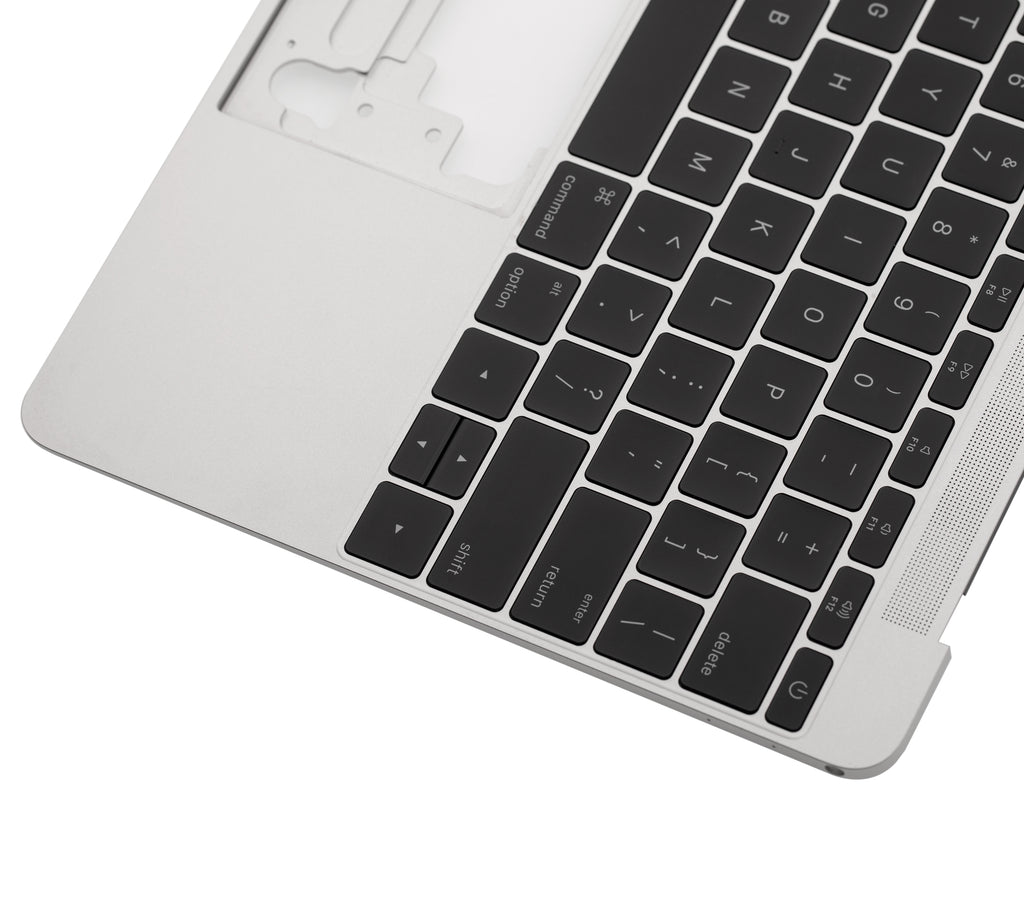 Top Case Tastatur Mikro MacBook 12 A1534 US English Silber (Gebrauchter Ausbau/Pull)