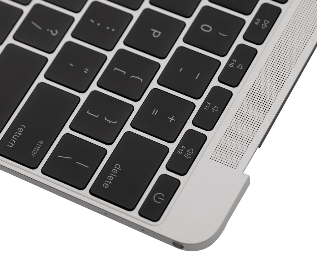 Top Case Tastatur Mikro MacBook 12 A1534 US English Silber (Gebrauchter Ausbau/Pull)
