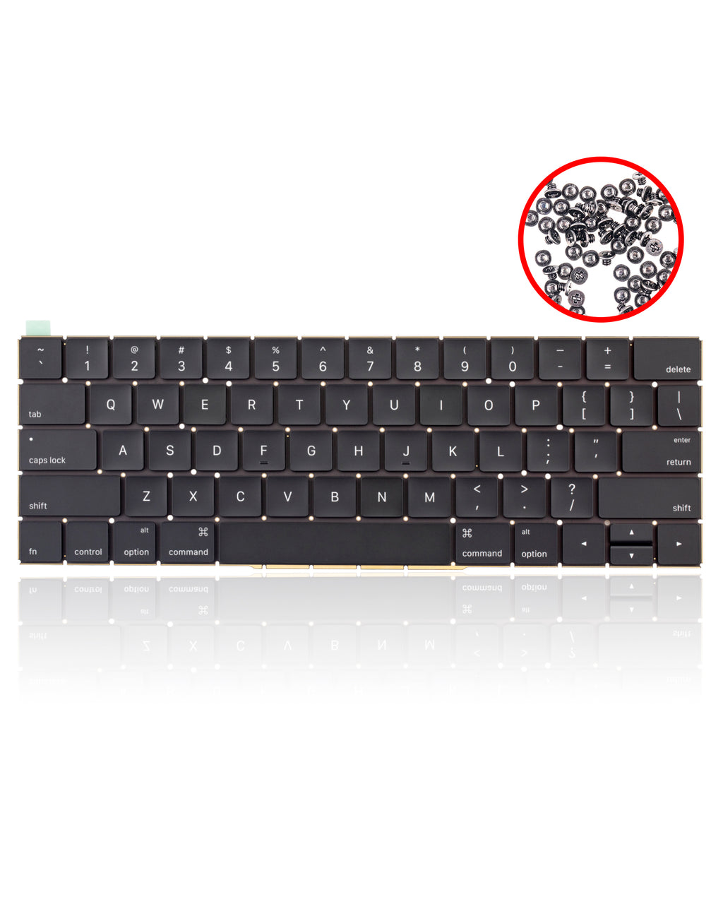 Tastatur US English mit Beleuchtung & Schrauben für MacBook Pro A1706/A1707
