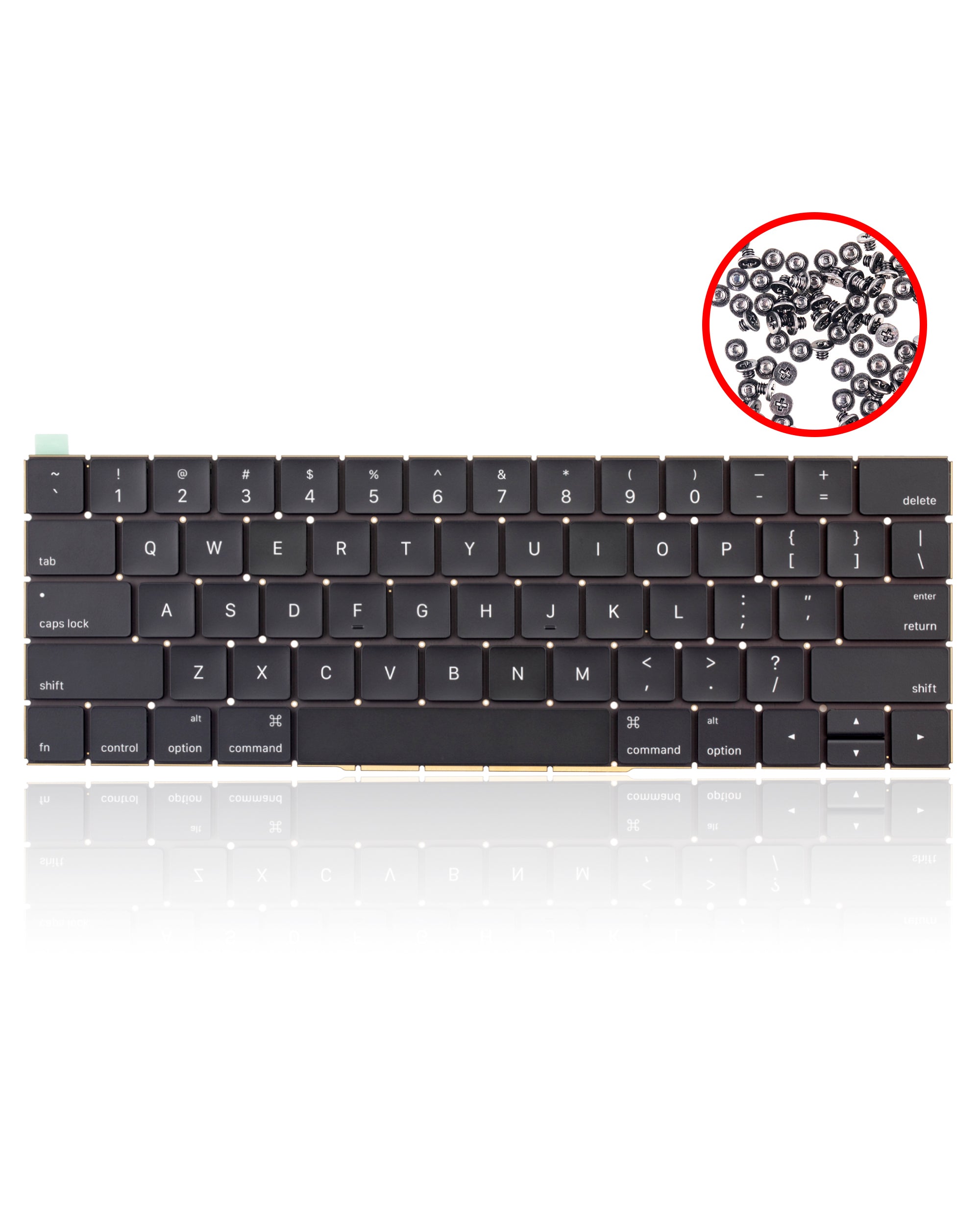 Tastatur US English mit Beleuchtung & Schrauben für MacBook Pro A1706/A1707