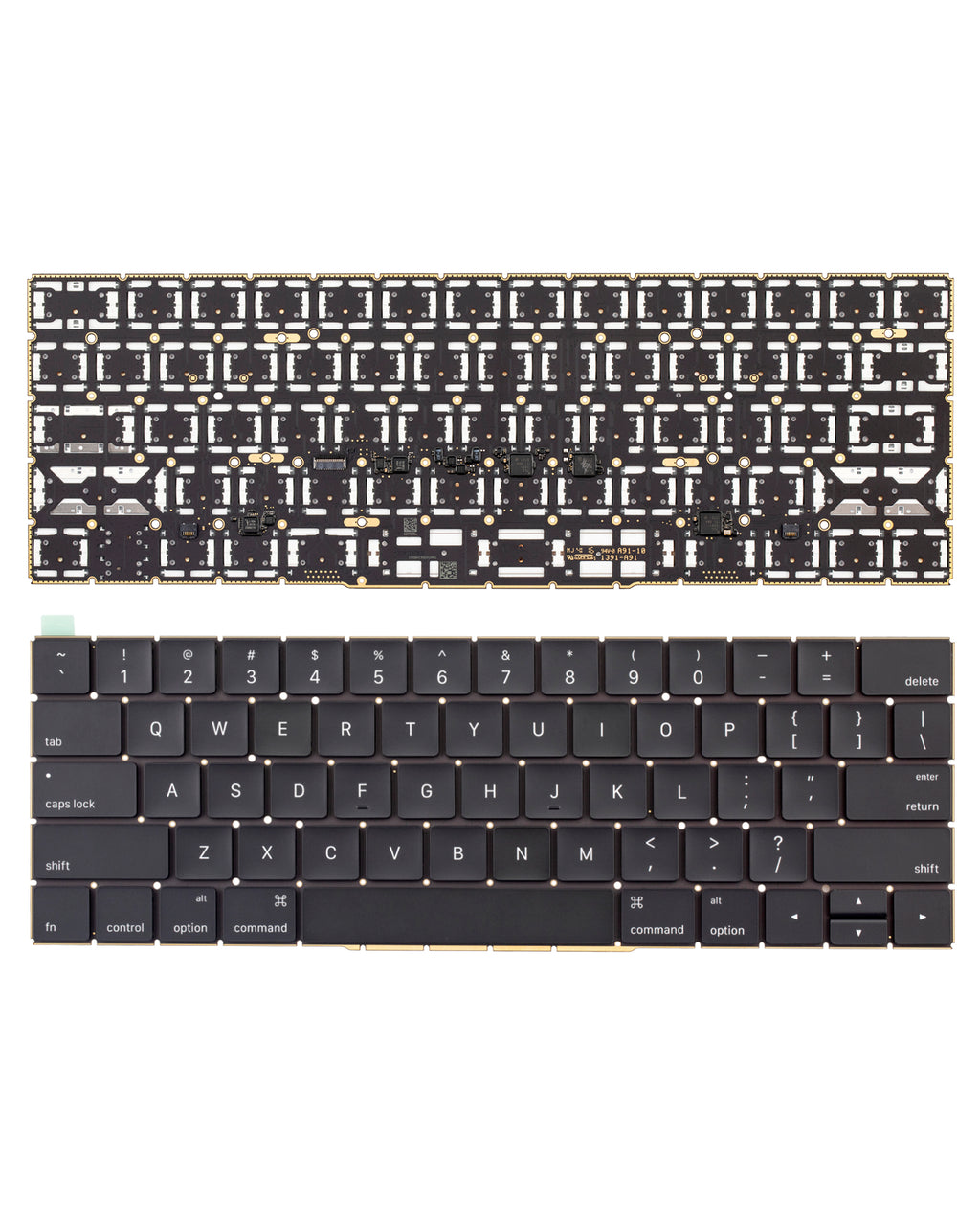 Tastatur US English mit Beleuchtung & Schrauben für MacBook Pro A1706/A1707
