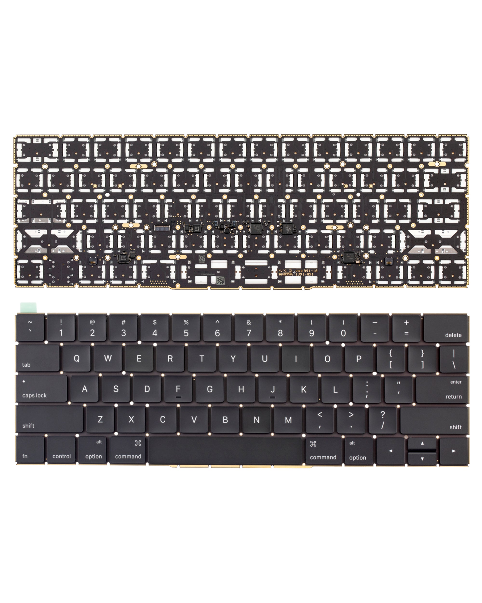 Tastatur US English mit Beleuchtung & Schrauben für MacBook Pro A1706/A1707
