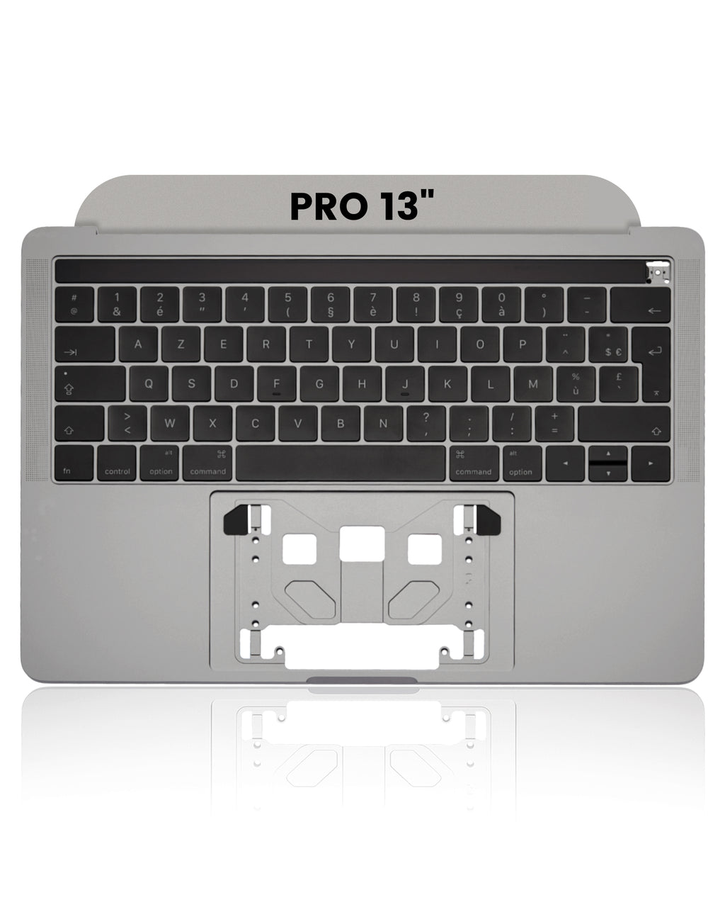 Top Case mit Keyboard (ISO French) für MacBook Pro 13" A1706 (2016-2017) (Space Grau)