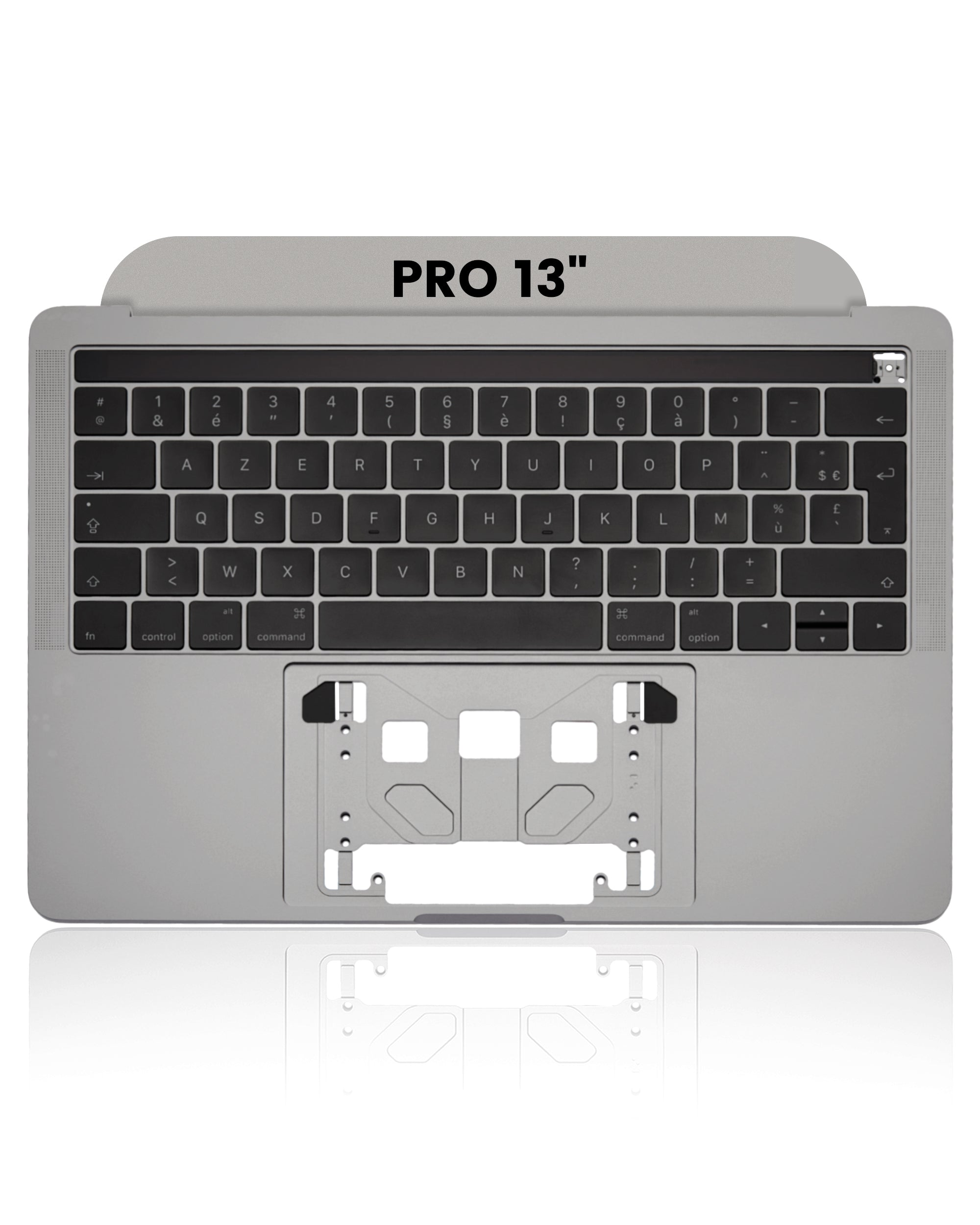 Top Case mit Keyboard (ISO French) für MacBook Pro 13" A1706 (2016-2017) (Space Grau)