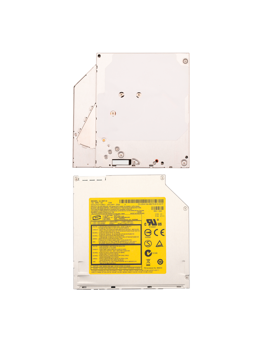 SuperDrive (UJ857) Optical Drive for MacBook 13" A1181 and MacBook Pro 15" A1260