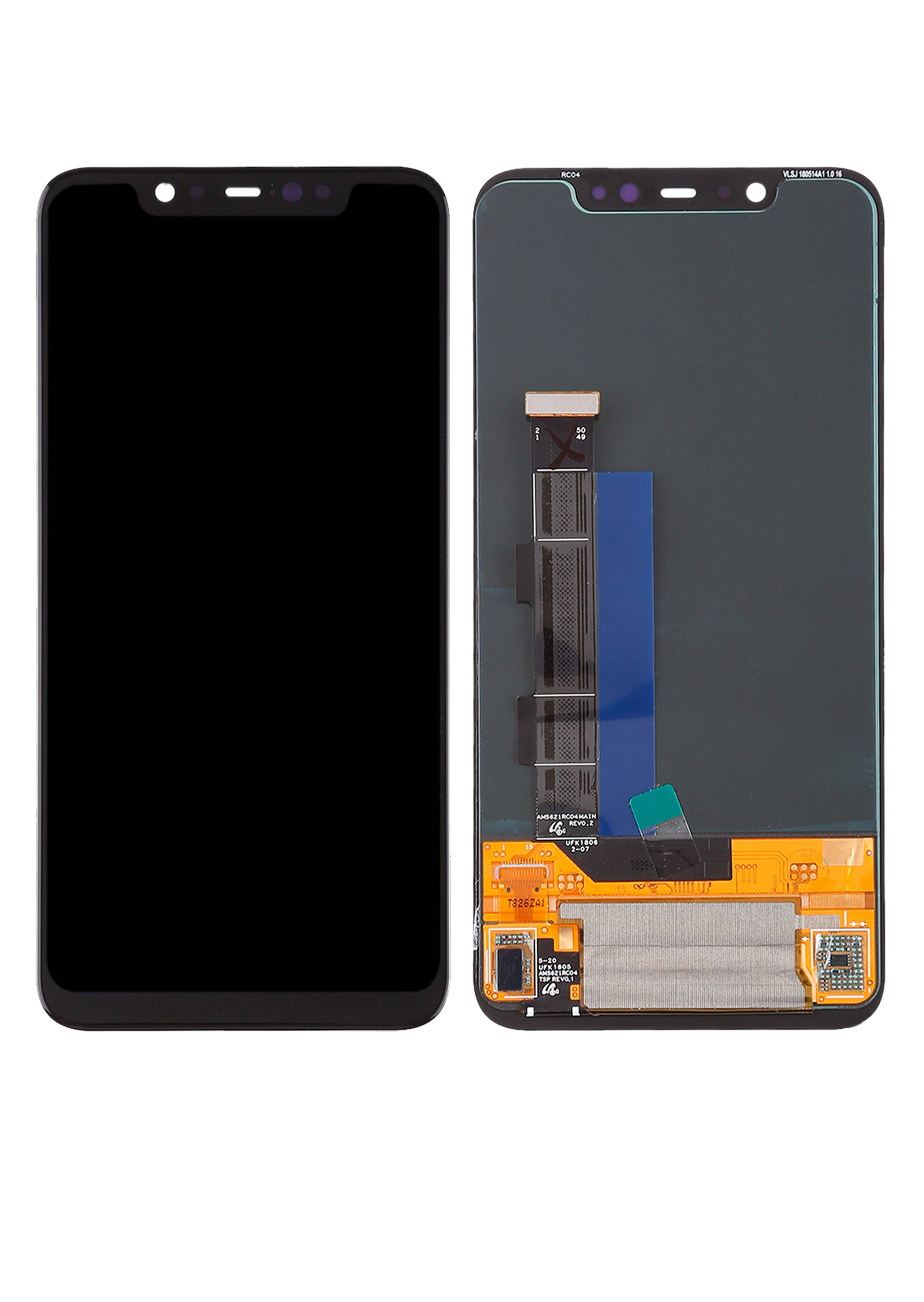 OLED Display without frame for Xiaomi Mi 8 (Refurbished) (All Colors)