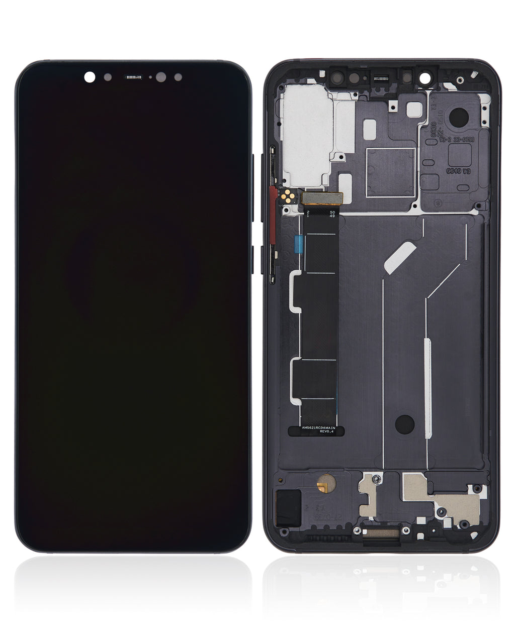OLED-Display mit Rahmen für Xiaomi Mi 8 (Refurbished) (Schwarz)