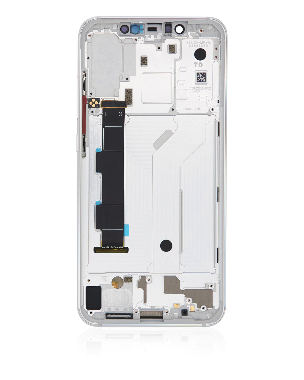 OLED Display with Frame for Xiaomi Mi 8 (Refurbished) (White)