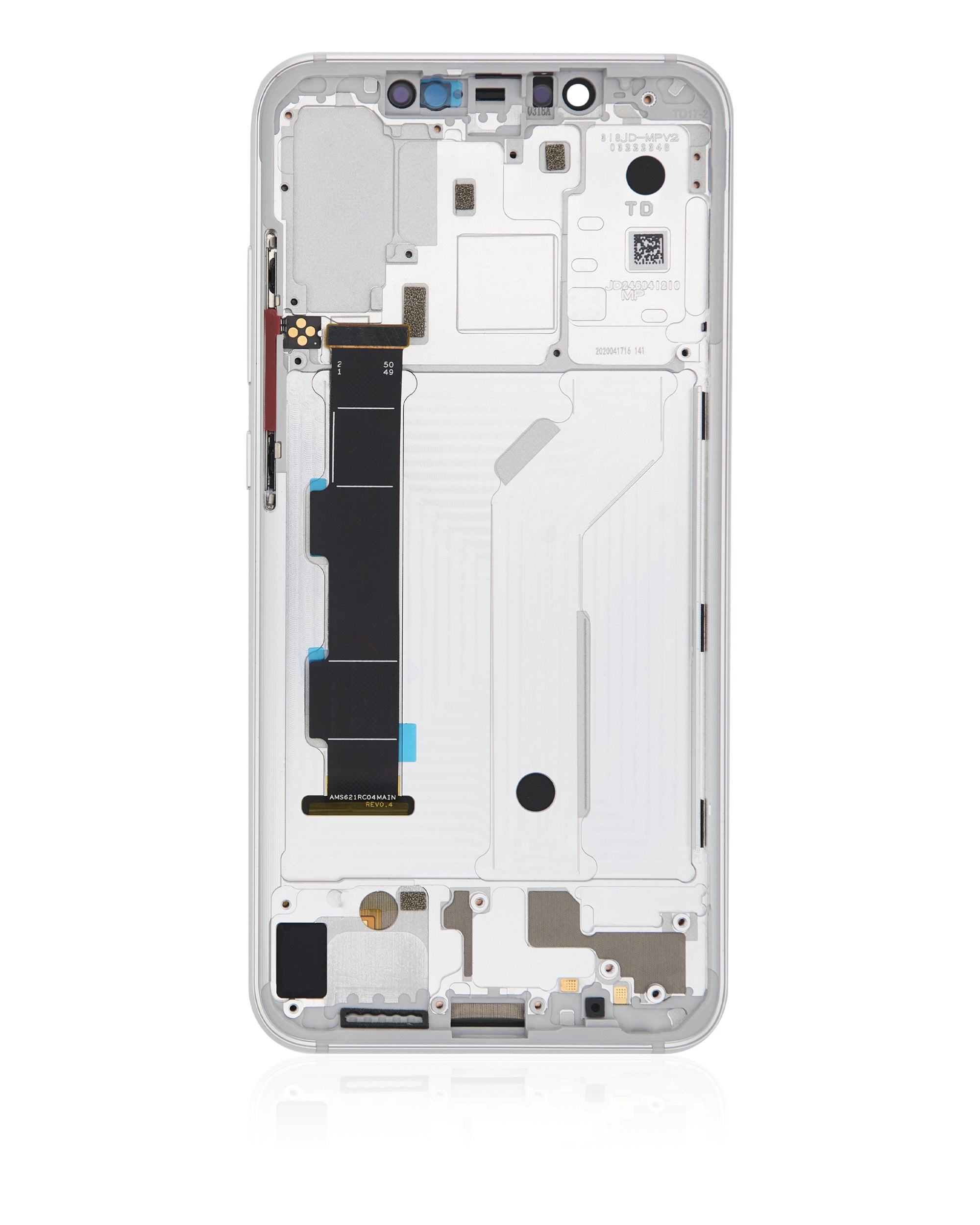 OLED Display with Frame for Xiaomi Mi 8 (Refurbished) (White)
