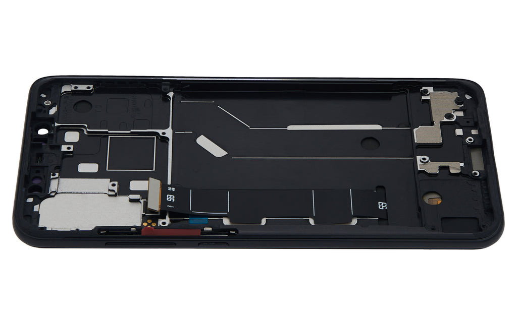 OLED-Bauteil mit Rahmen für Xiaomi Mi 8 (Aftermarket Plus) (Schwarz)