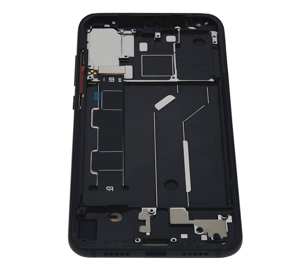 OLED-Bauteil mit Rahmen für Xiaomi Mi 8 (Aftermarket Plus) (Schwarz)