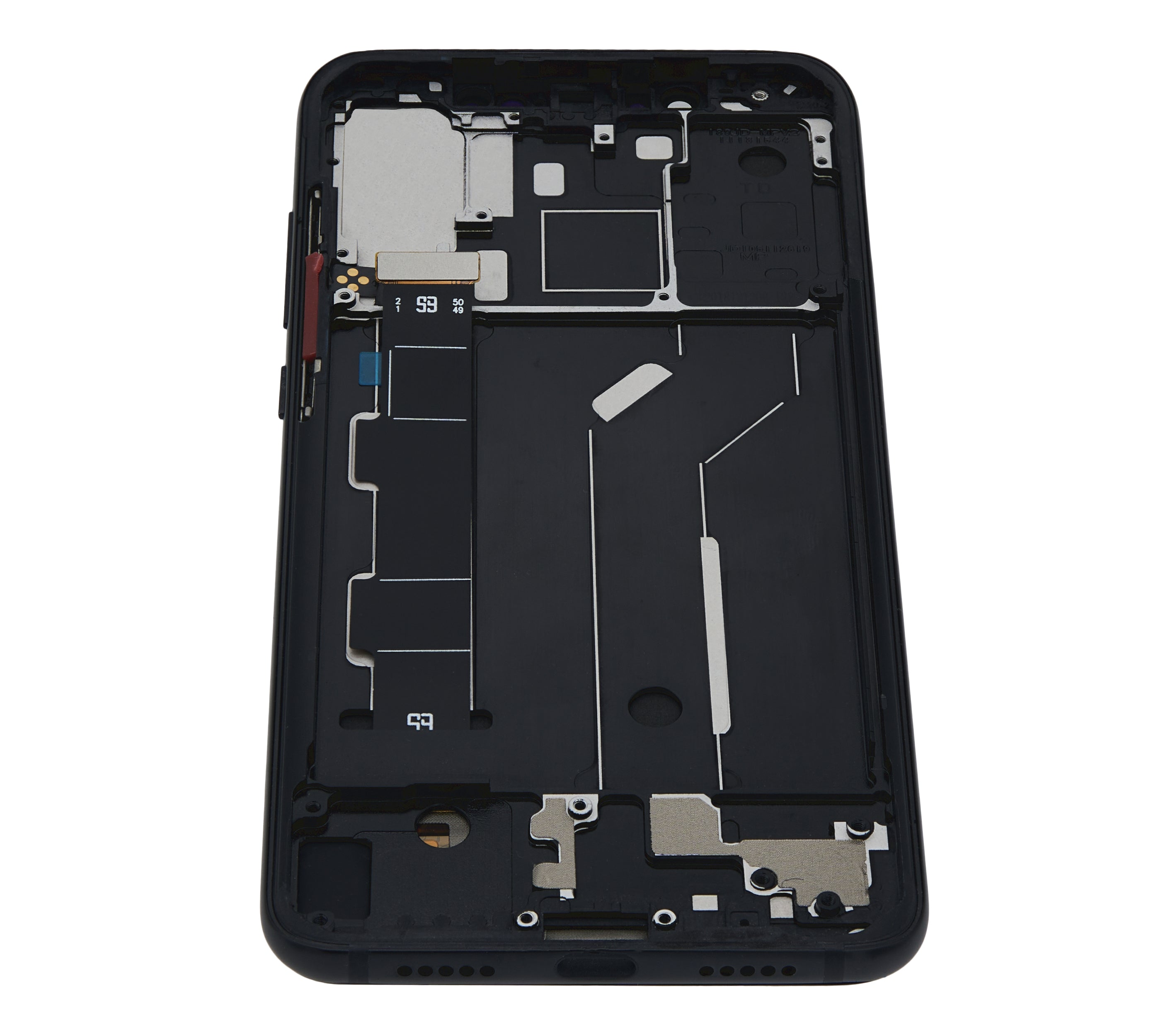 OLED-Bauteil mit Rahmen für Xiaomi Mi 8 (Aftermarket Plus) (Schwarz)