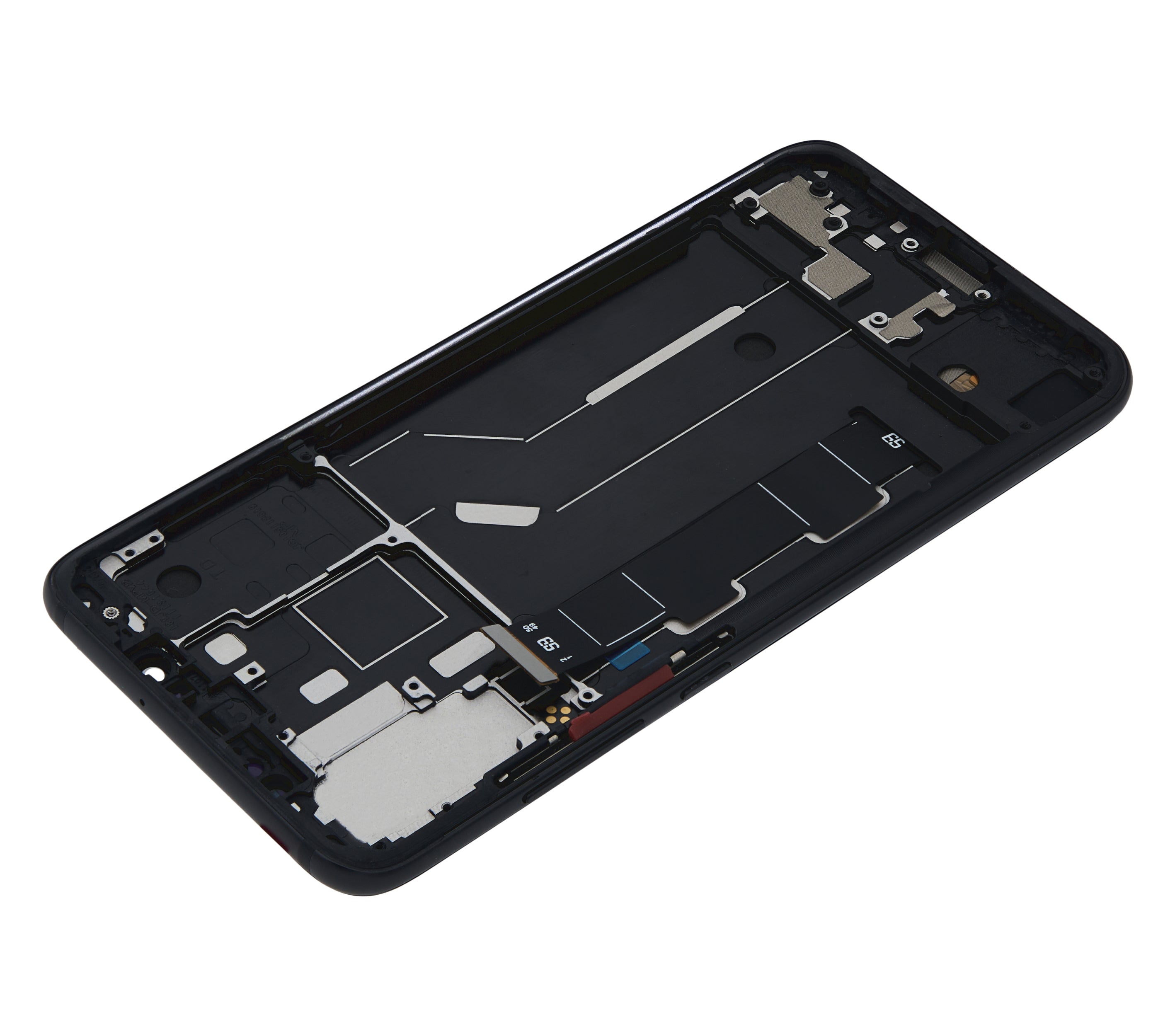 OLED-Bauteil mit Rahmen für Xiaomi Mi 8 (Aftermarket Plus) (Schwarz)