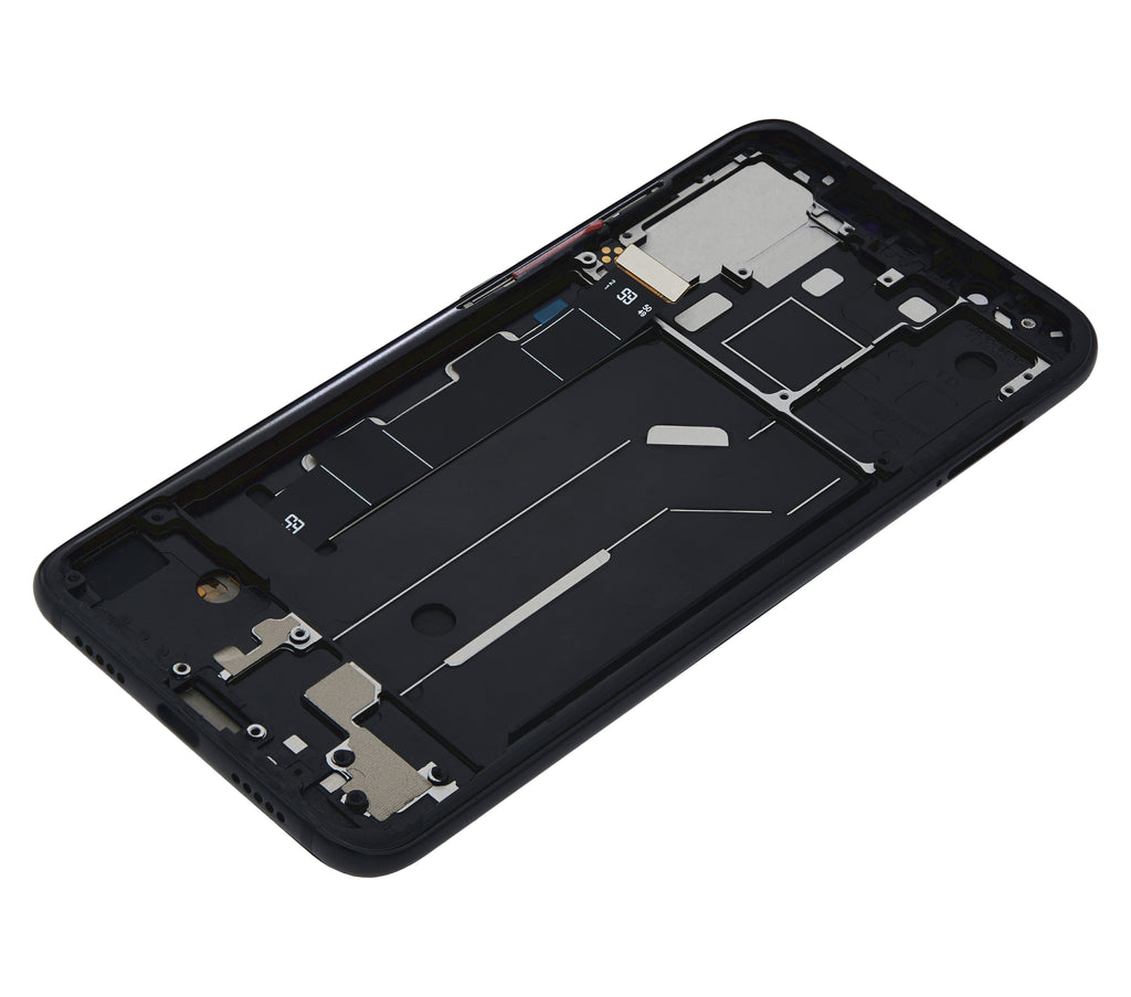 OLED-Bauteil mit Rahmen für Xiaomi Mi 8 (Aftermarket Plus) (Schwarz)