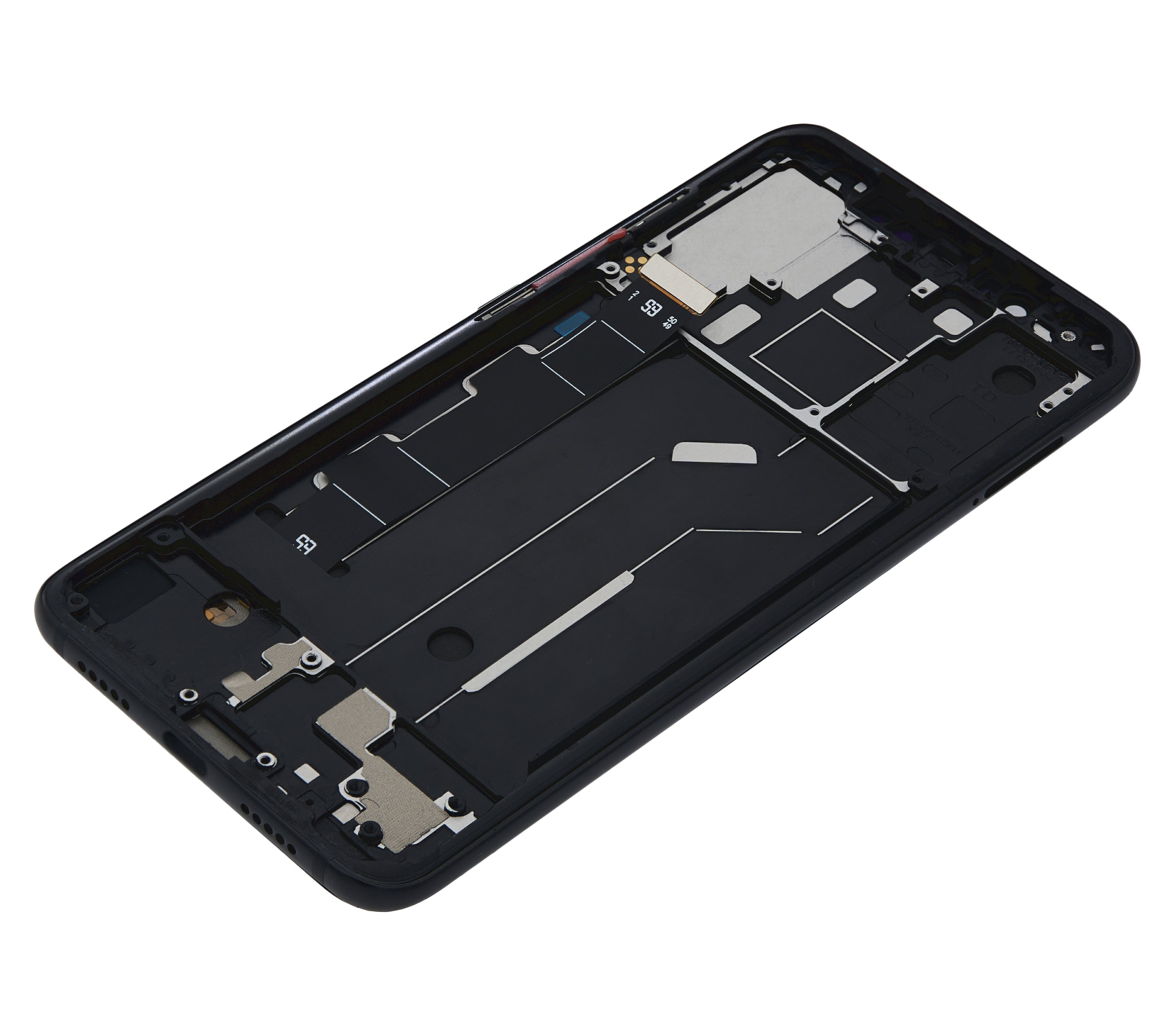 OLED-Bauteil mit Rahmen für Xiaomi Mi 8 (Aftermarket Plus) (Schwarz)