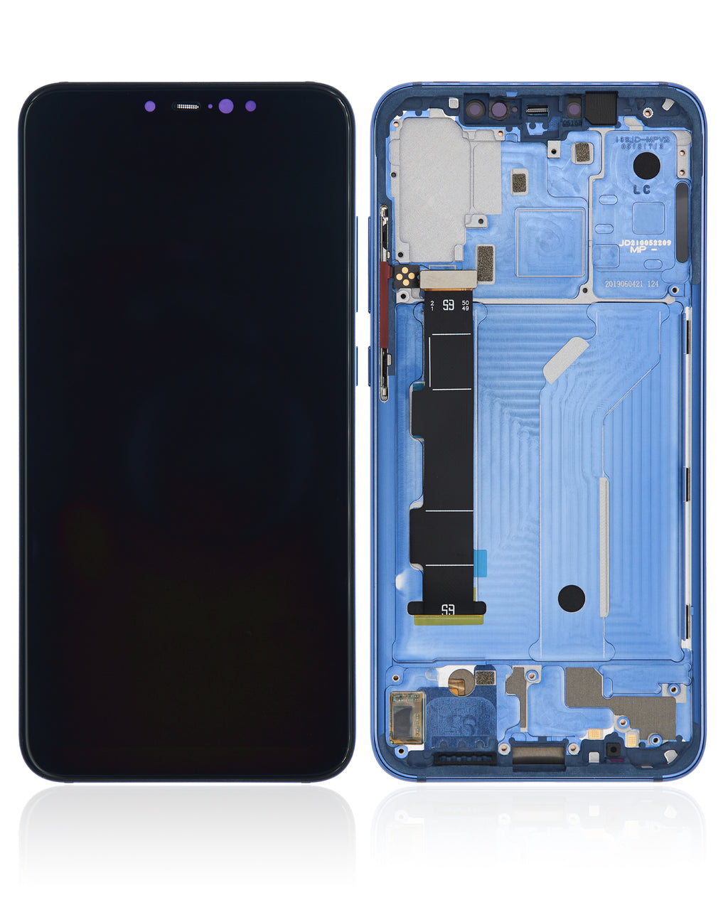 OLED Display with Frame for Xiaomi Mi 8 (Aftermarket Plus) (Blue)