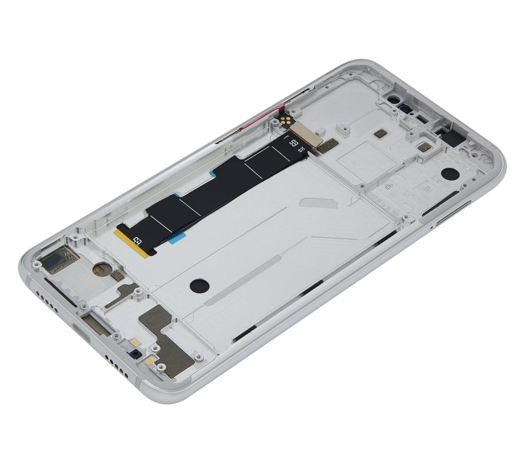 OLED Display with Frame for Xiaomi Mi 8 (Aftermarket Plus) (White)