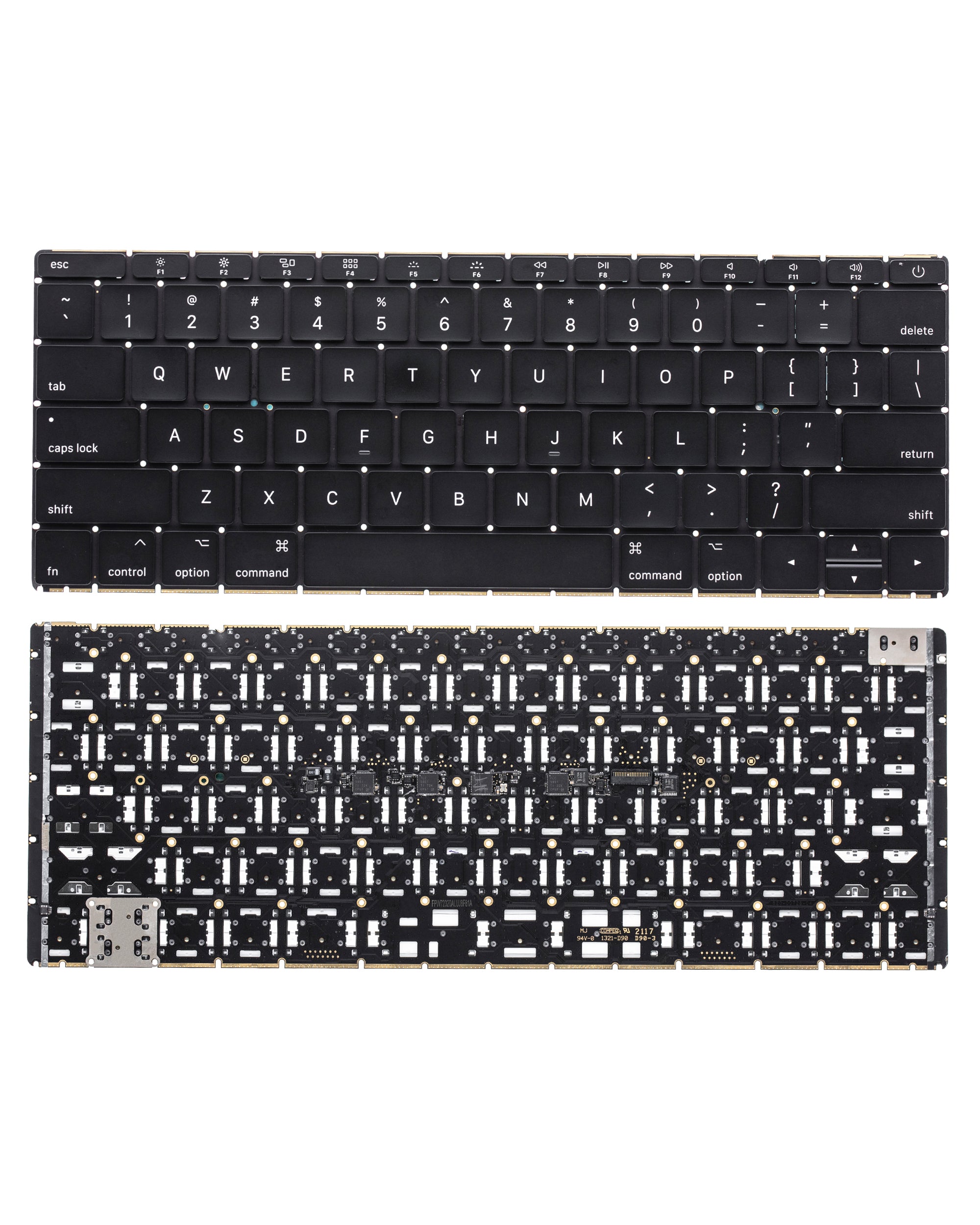 Tastatur mit Hintergrundbeleuchtung & Schrauben für MacBook 12 A1534 US English