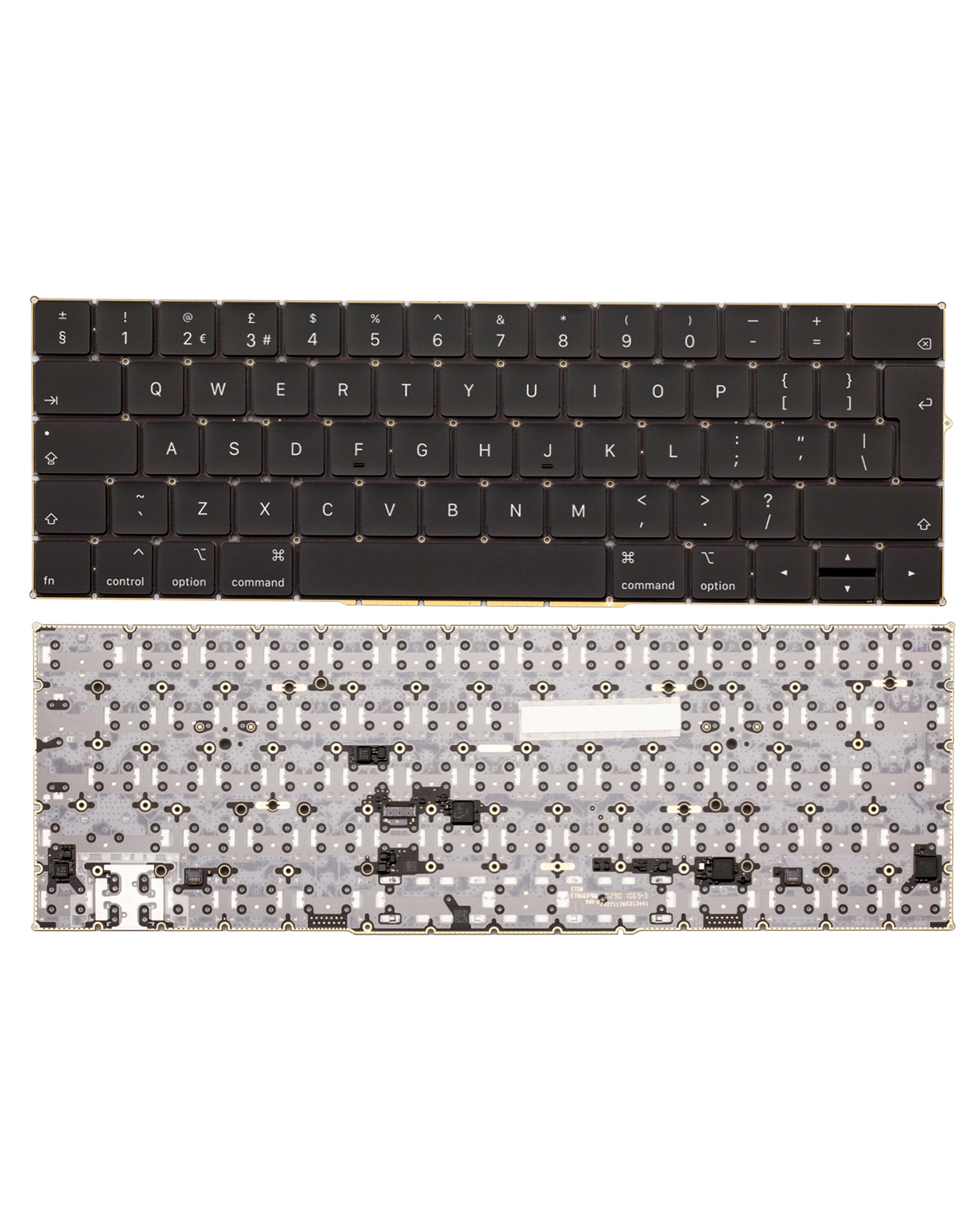 Backlit Keyboard with Screws for MacBook Pro 13" / Pro 15" A1989 / A1990 (2018-2019) (UK English)