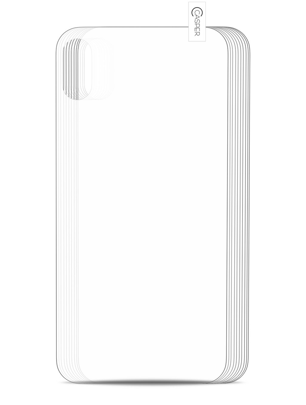 Casper Gehärtetes Backcover für iPhone XR (100 Pack) (Clear)