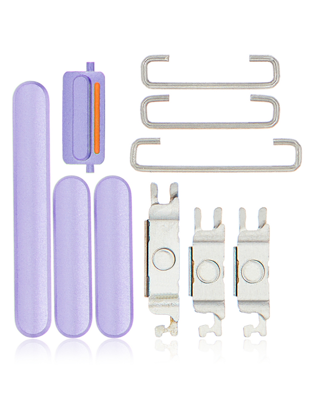 Tastenset (Power / Volume / Switch) für iPhone 11 (Lila)