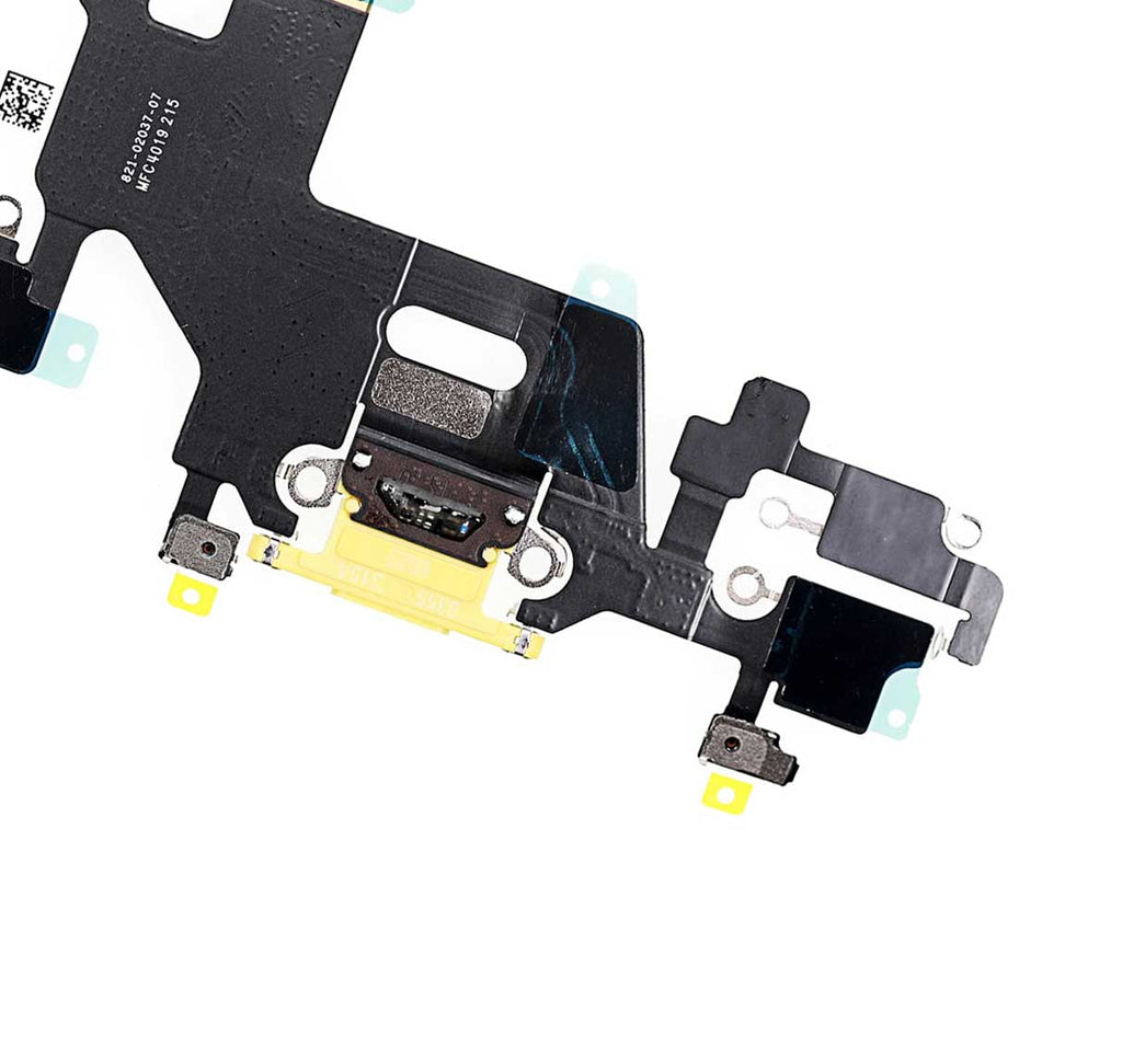 Charging Port Flex Cable for iPhone 11 (Premium) (Yellow)