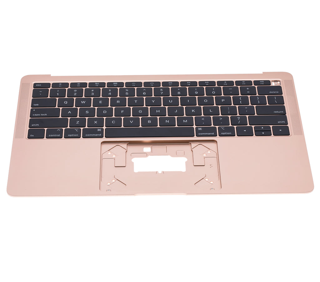 Top Case with Keyboard for MacBook Air 13" A1932 (2018/2019) (US English) (used OEM pull: Grade New) (Gold)