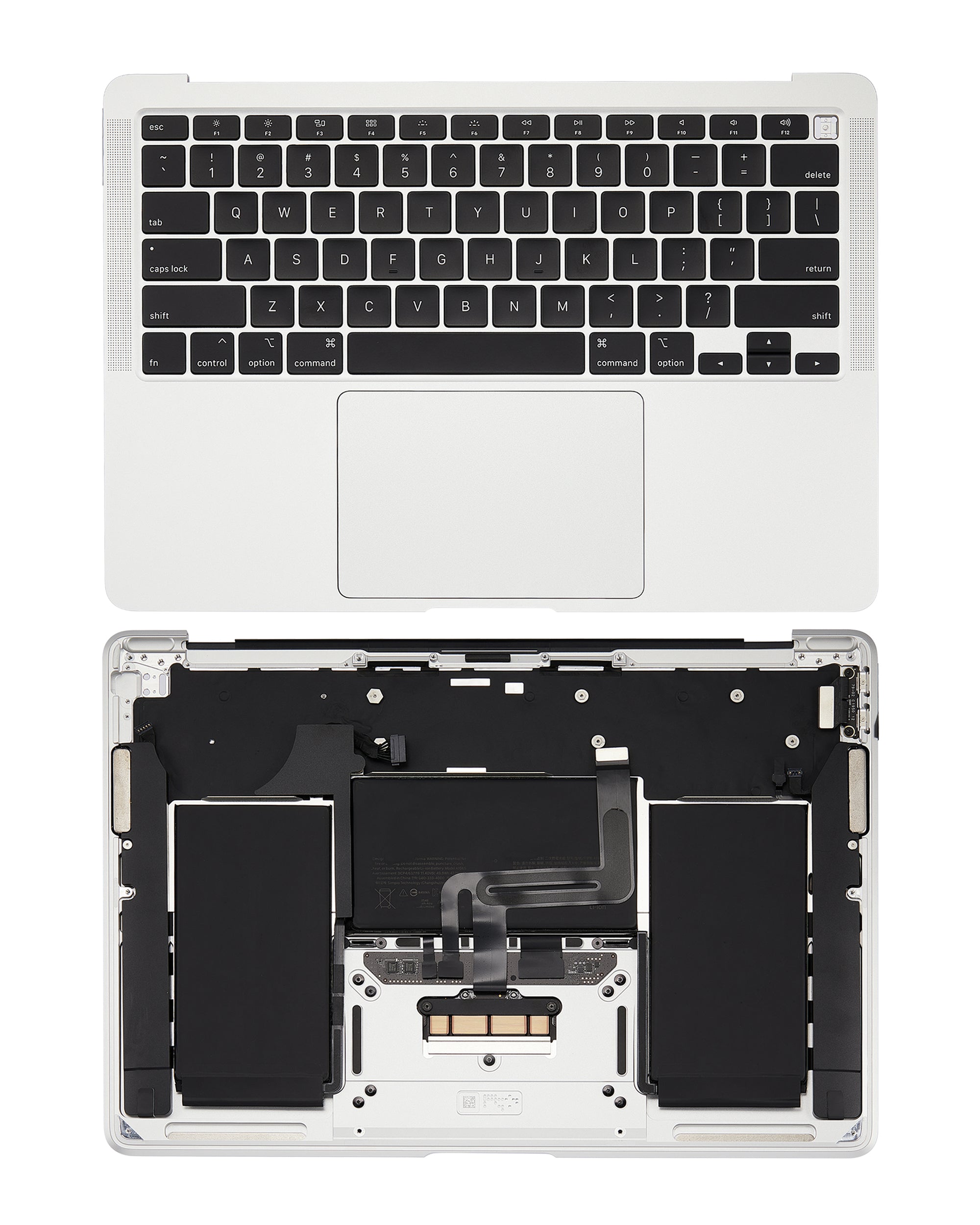 Top Case with Battery and Keyboard for MacBook Air 13" A2179 (2020) (US Keyboard) (Silver)
