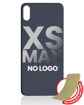 Backcover mit 3M Kleber für iPhone XS Max (Ohne Logo / Großes Kameraloch) (Space