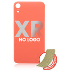 Back Cover with 3M Adhesive for iPhone XR (No Logo / Large Camera Hole) (Coral)